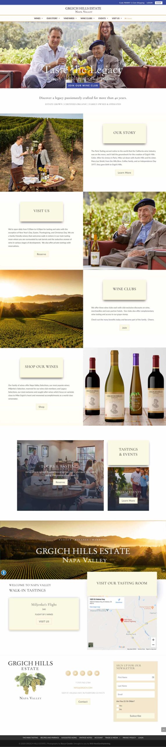 grgich-hills-homepage-winery-website-design Grgich Hills Estate winery website design with immersive visuals and optimized UX for wine brand storytelling