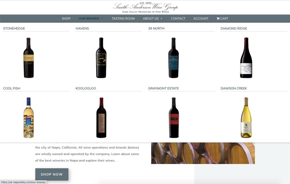 smith-anderson-winery-website-vinespring-menu