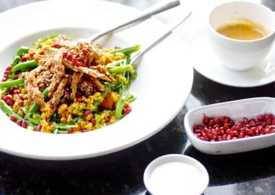 HARVEST---Freekah-Salad-with-Honey,-Five-Spice-and-Sesame-Pulled-Pork-Spread