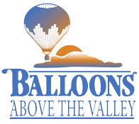 Balloons above the valley logo