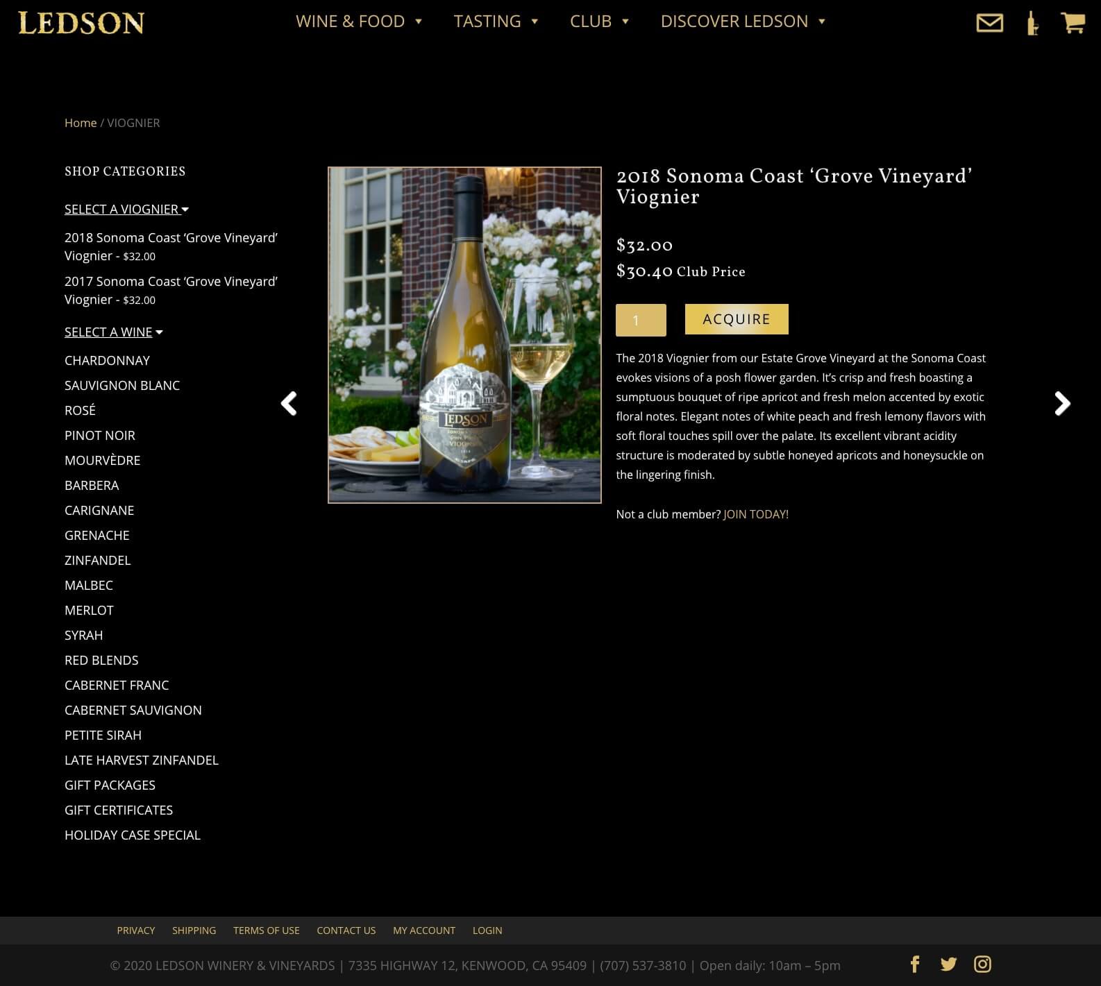 ledson-winery-website-design-shop