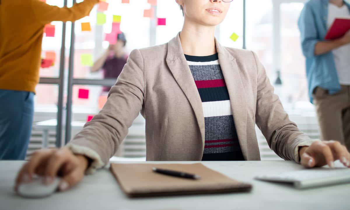 Person on computer
