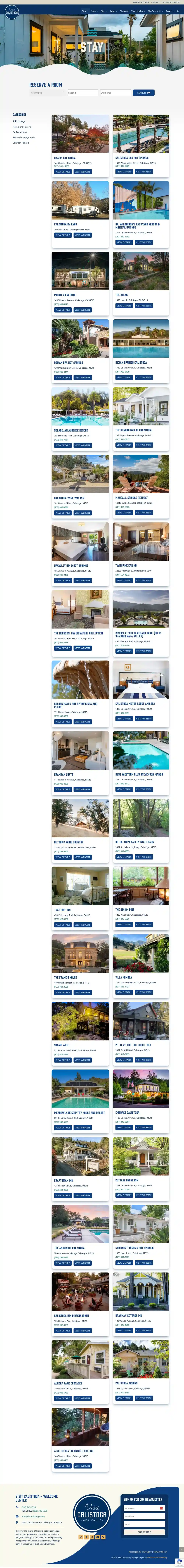 wsi-visit-calistoga-image4 screenshot of the visit calistoga Stay page by WSI web design