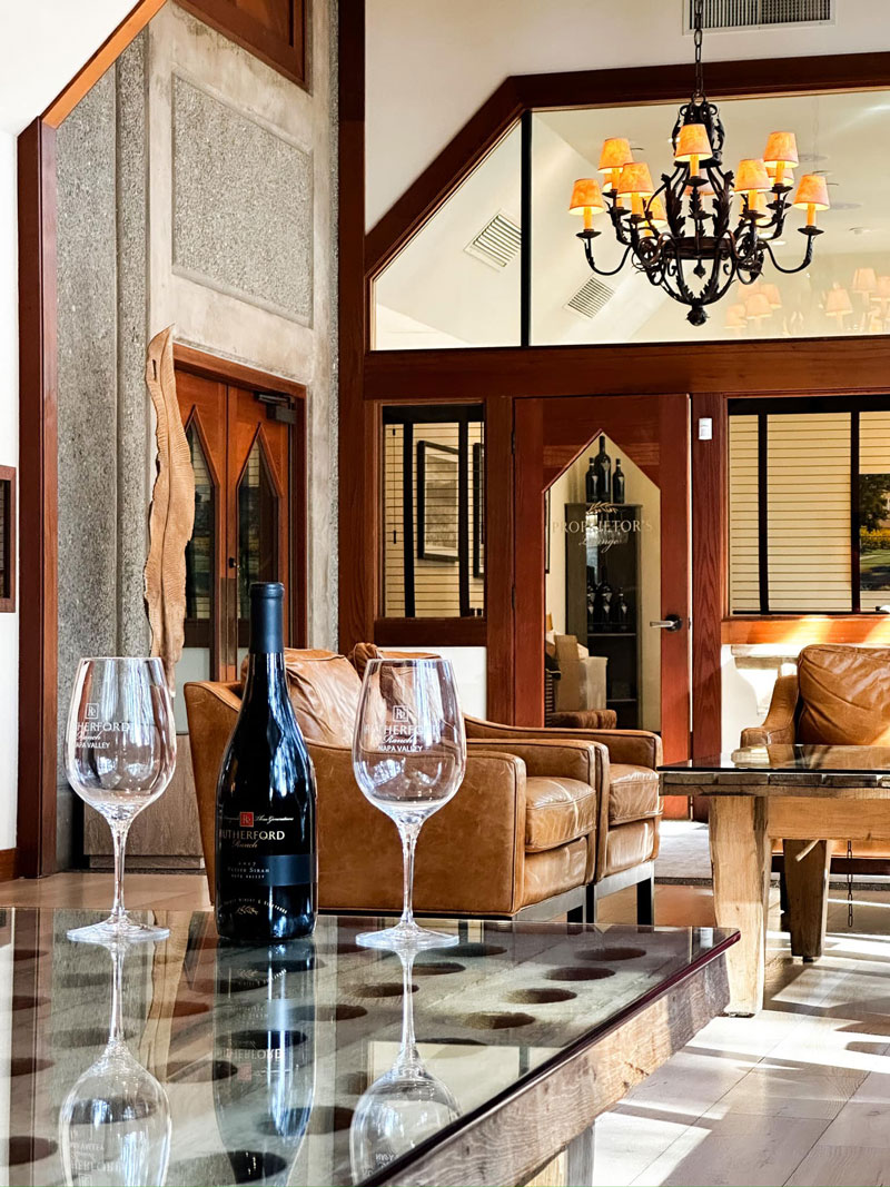 interior of Rutherford ranch winery