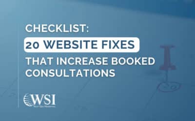 Checklist: 20 Website Fixes That Increase Booked Consultations
