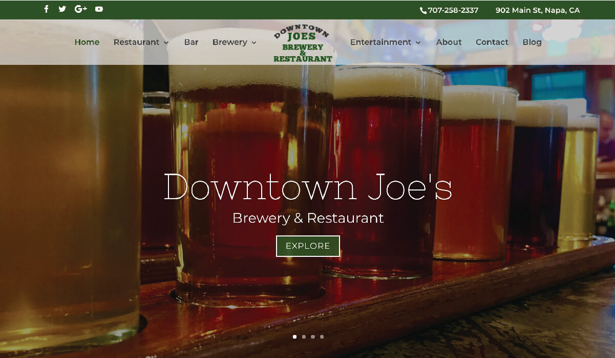 downtown joes homepage